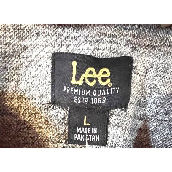 NEW! LEE Red Lava Mens LARGE Polo Shirt Short Sleeve - Picture 3 of 3